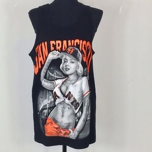 UniSex SF Giants ~ Marilyn Monroe Black Tank Sz M